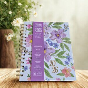 August 2025 to December 2026 Planner  With Weekly Layout and Monthly Calendars